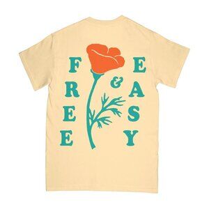 $58 NEW FREE & EASY POPPY YELLOW TEE